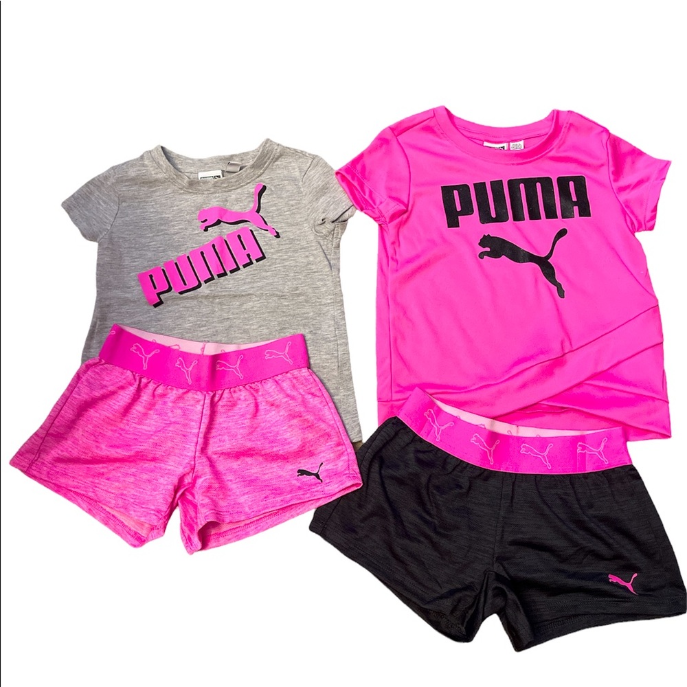 Adorable little girls Puma outfits